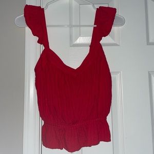 Vestique red tank top size small